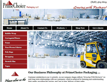 Tablet Screenshot of primechoicepkg.com